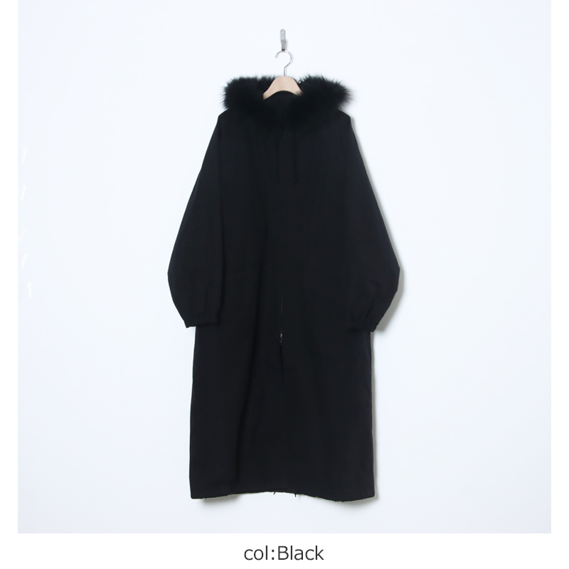 COMOLI(コモリ) フーデッド ロングコート