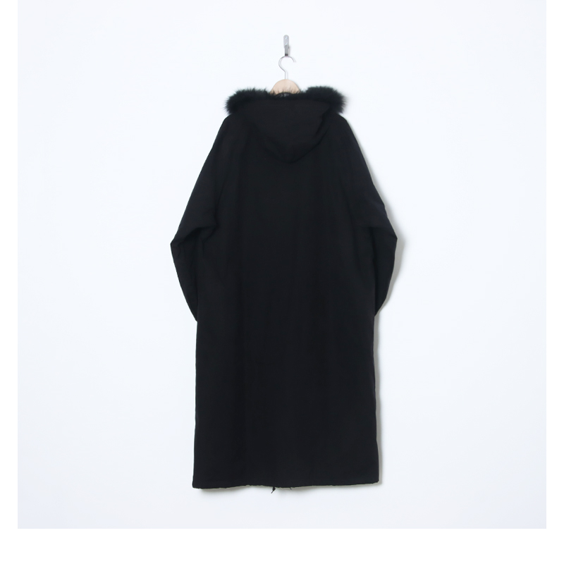 COMOLI(コモリ) フーデッド ロングコート