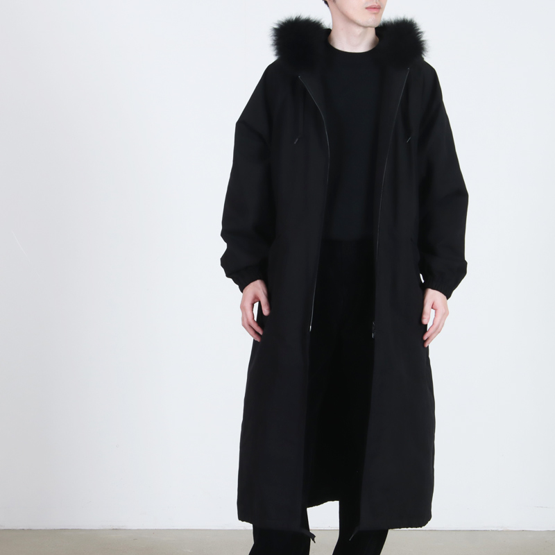 COMOLI(コモリ) フーデッド ロングコート