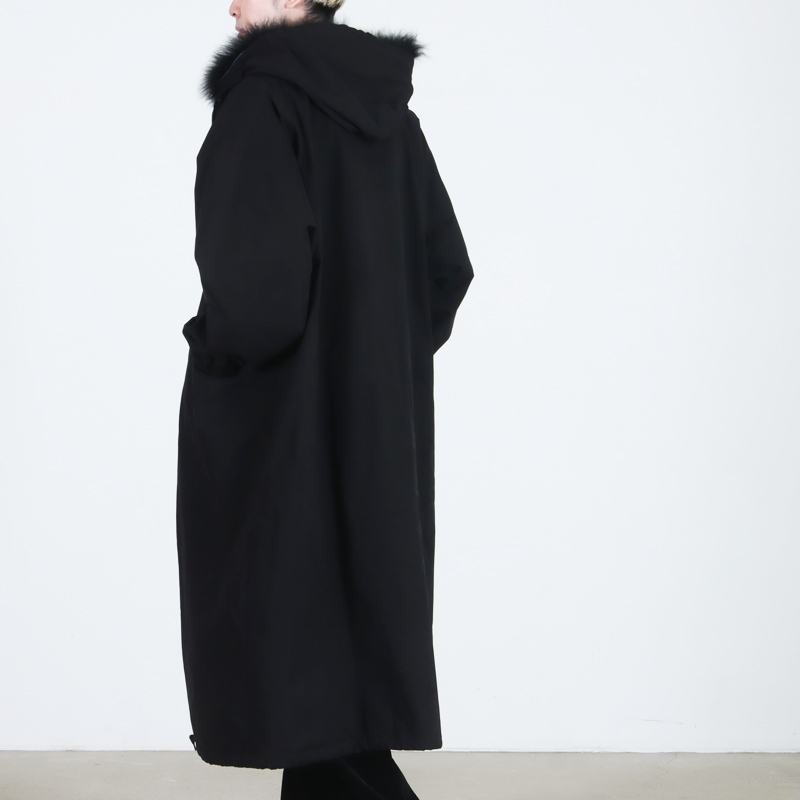 COMOLI(コモリ) フーデッド ロングコート