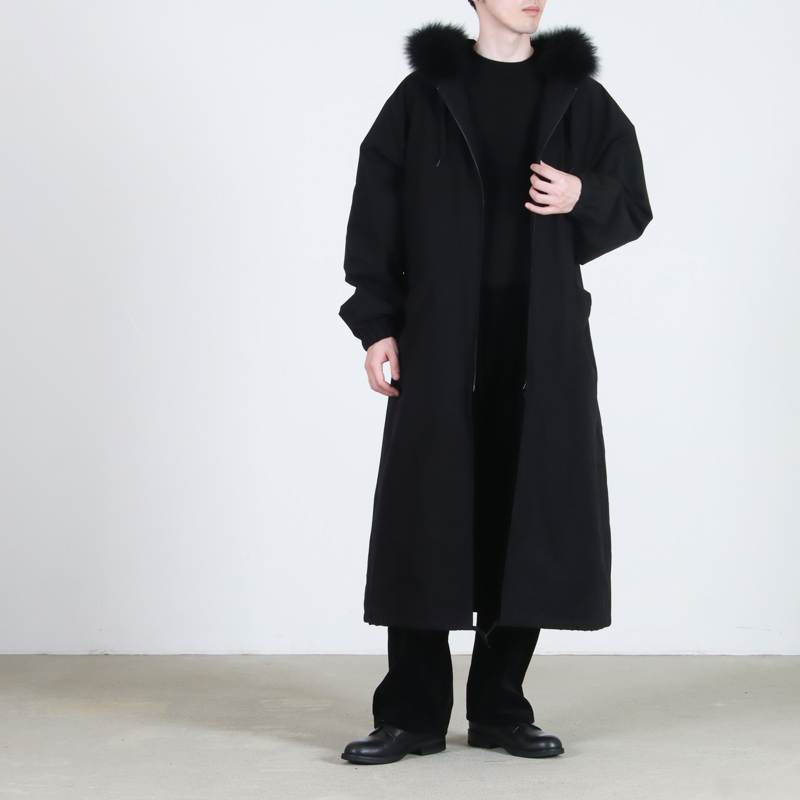 COMOLI(コモリ) フーデッド ロングコート