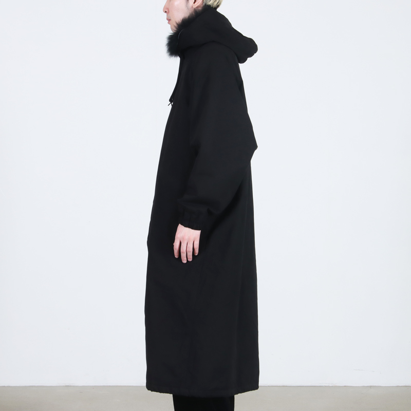 COMOLI(コモリ) フーデッド ロングコート