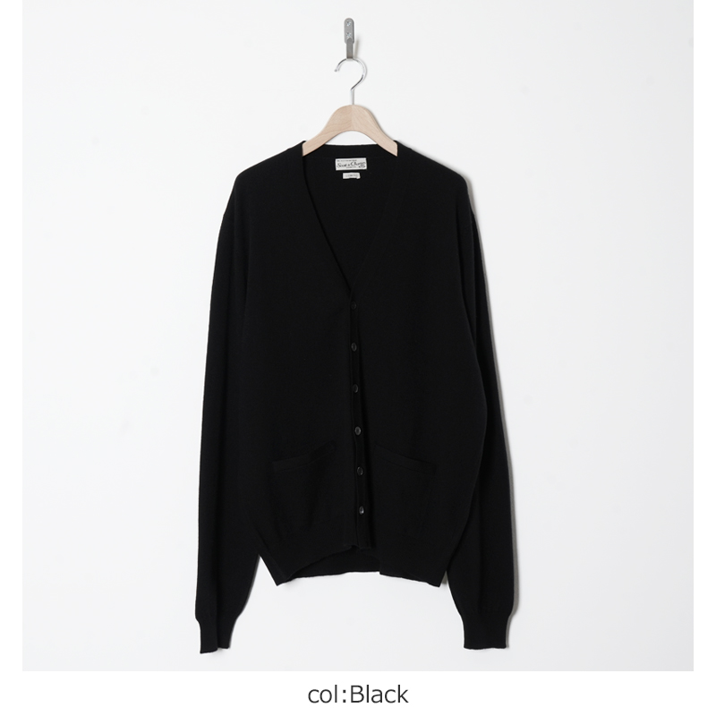 comoli コモリ カーディガン COMOLI (コモリ) SCOTT&CHARTERS別注 Vネックカーディガン