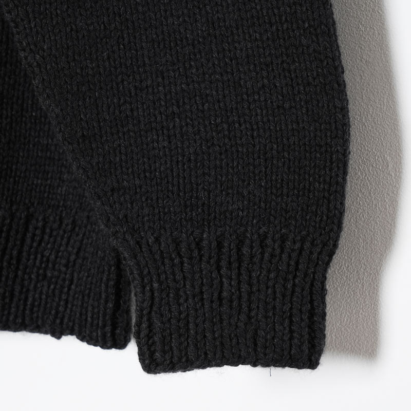 COMOLI (コモリ) カシミヤ和紙 ハンドタートルネックニット