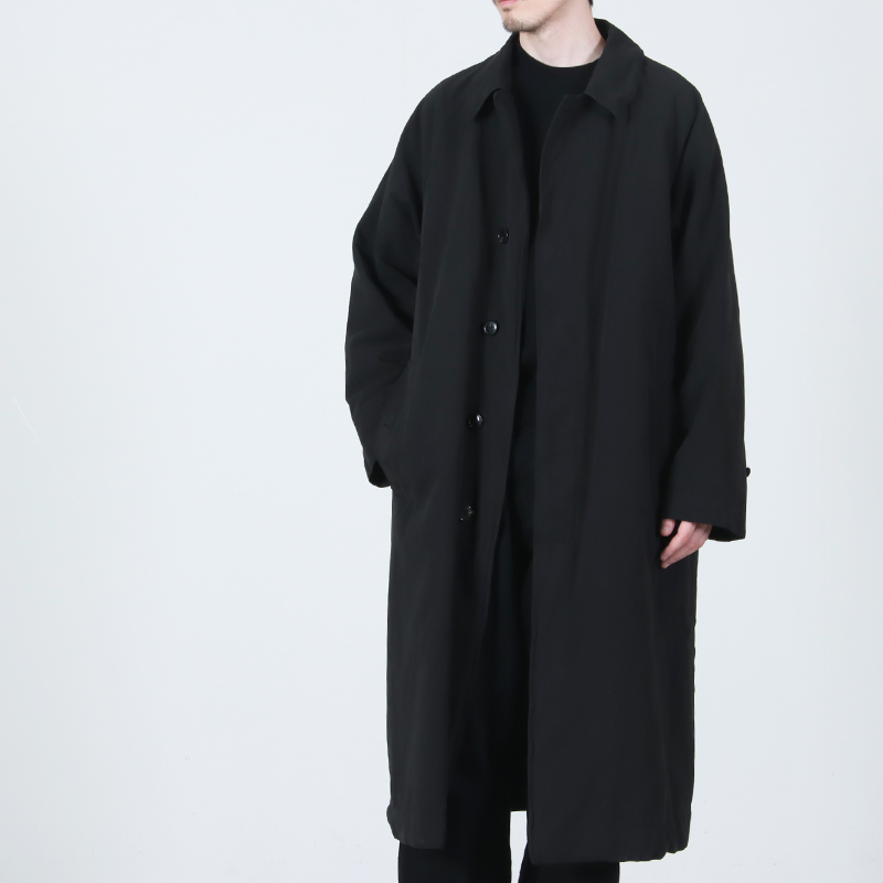 【新品未使用】COMOLI　製品染 バルカラーコート　ブラック　サイズ3 COMOLI (コモリ) 製品染 バルカラーコート