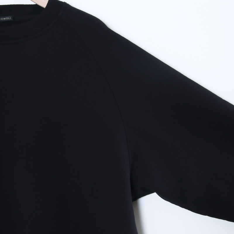 COMOLI (コモリ) コットン裏毛 クルーネック