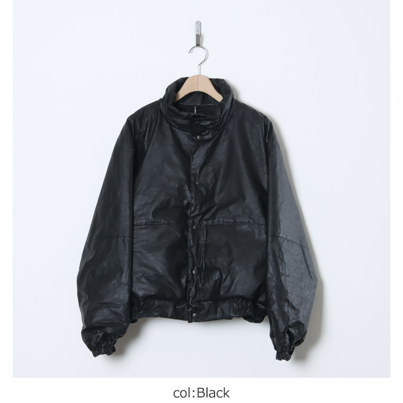 COMOLI (コモリ) ペーパーレザー パデッドジャケット
