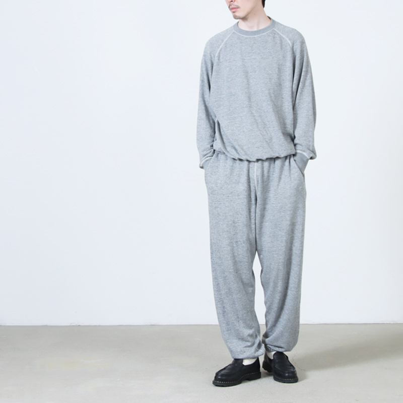 COMOLI コモリ 2025AW 裏毛 クルーネック SIZE 3 COMOLI (コモリ) グレー裏毛 クルーネック