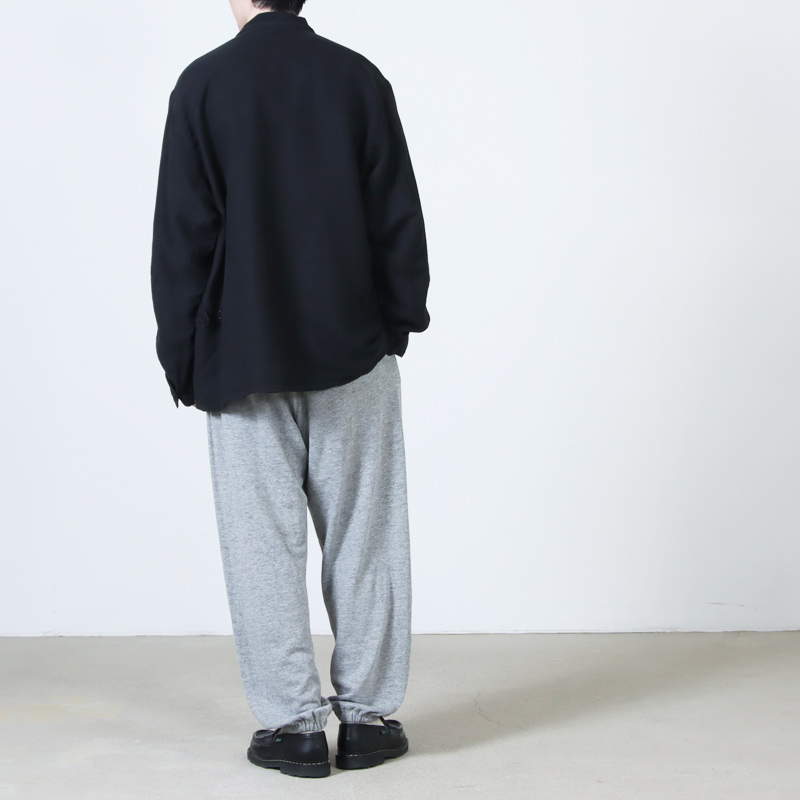 COMOLI (コモリ) グレー裏毛 パンツ