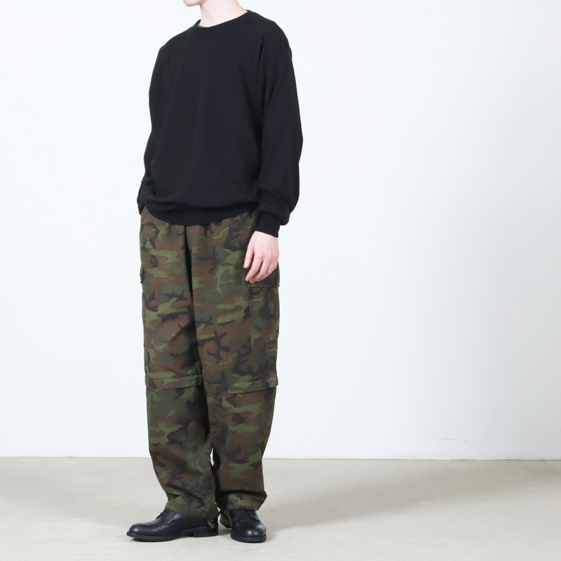 COMOLI 26ss CAMO コンバーティブル6Pパンツ カモフラ COMOLI (コモリ) CAMO コンバーティブル6Pパンツ