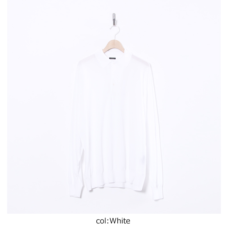 新品未使用　26ss COMOLI (コモリ) コットン ニットポロ　1 COMOLI (コモリ) コットン ニットポロ