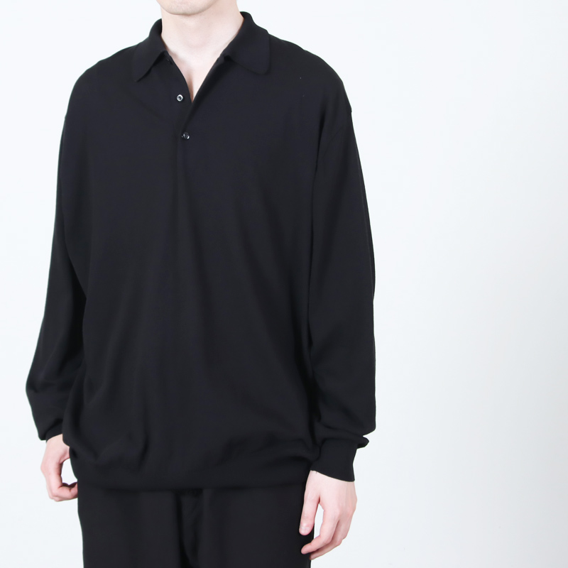 COMOLI 25SS コットン ニットポロ 3 COMOLI (コモリ) コットン ニットポロ