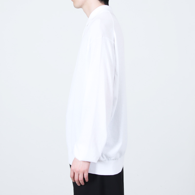 COMOLI (コモリ) コットン ニットポロ