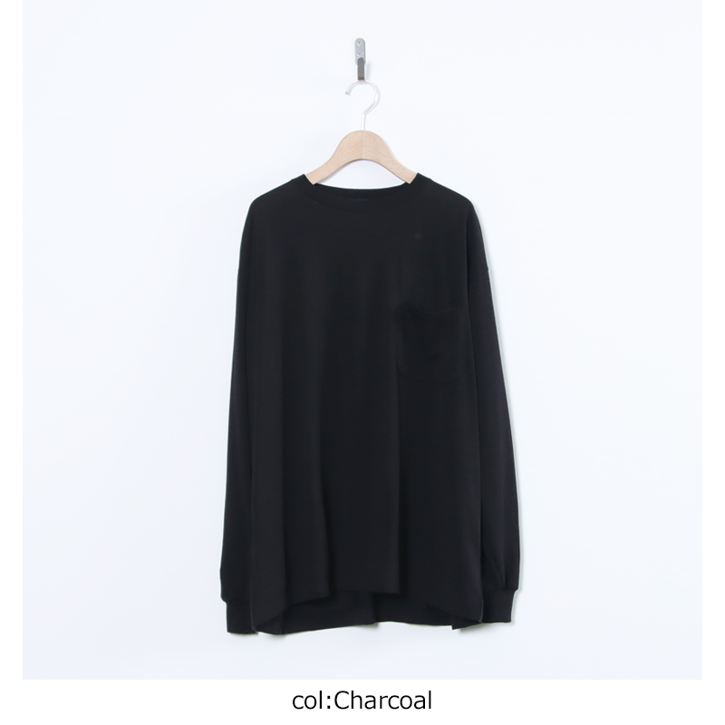 COMOLI (コモリ) サマーウール 長袖Tシャツ