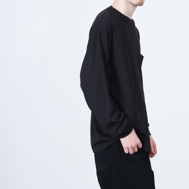 COMOLI (コモリ) サマーウール 長袖Tシャツ