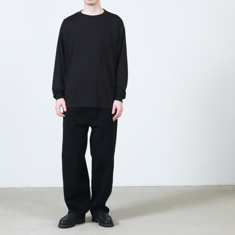 COMOLI (コモリ) サマーウール 長袖Tシャツ
