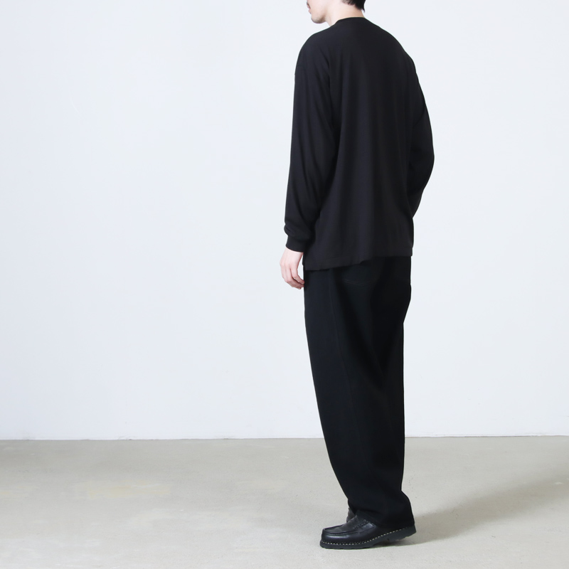 COMOLI (コモリ) サマーウール 長袖Tシャツ