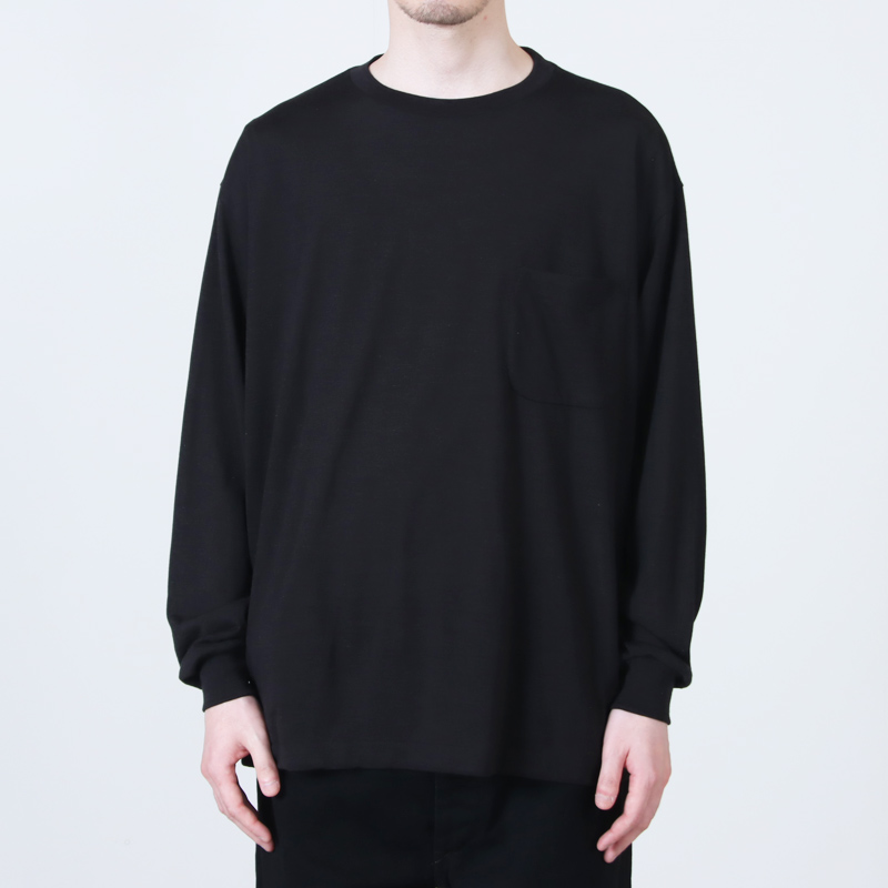 COMOLI (コモリ) サマーウール 長袖Tシャツ