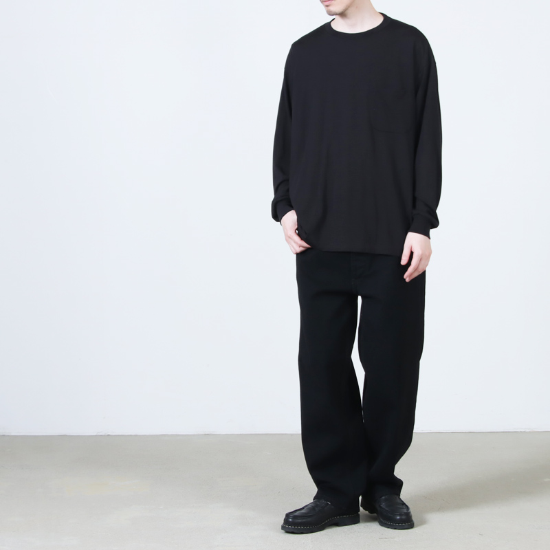 COMOLI (コモリ) サマーウール 長袖Tシャツ