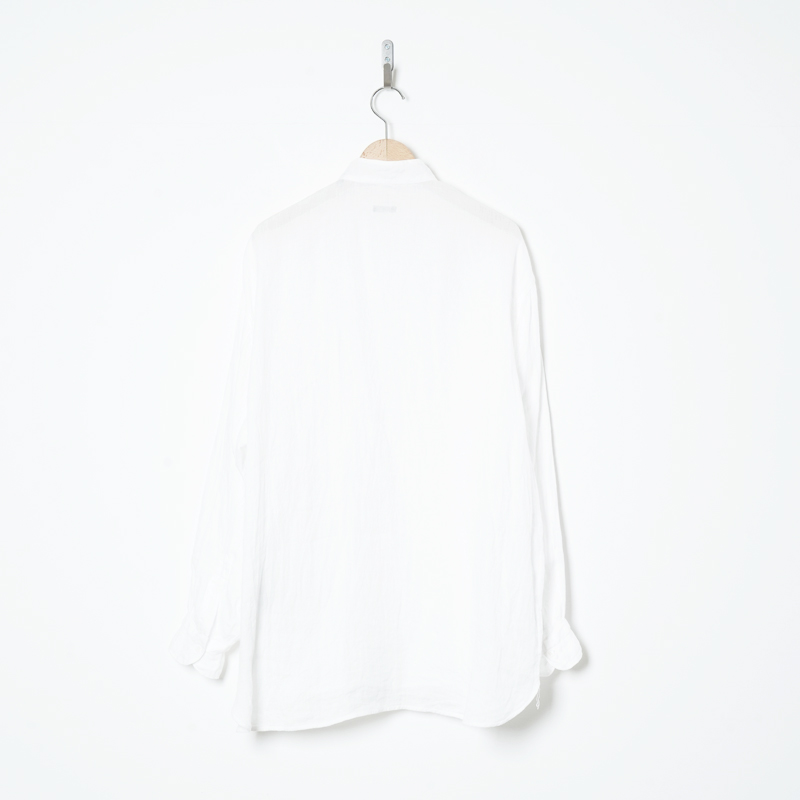 COMOLI (コモリ) リネンWクロス プルオーバーシャツ