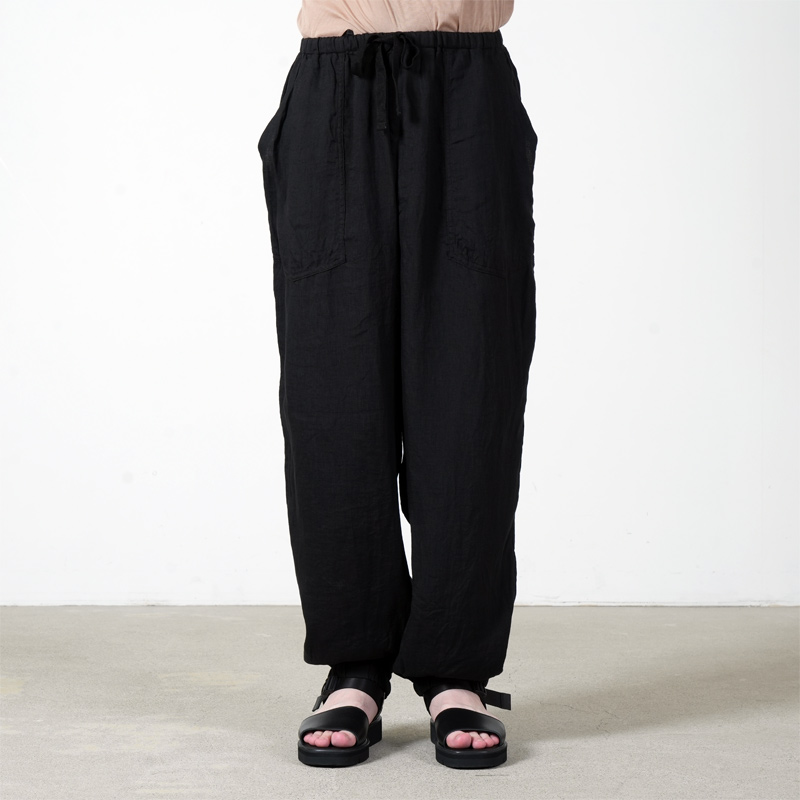 comoli　オックス ドローストリングパンツ　25ss　サイズ1 COMOLI (コモリ) リネンWクロス ドローストリングパンツ