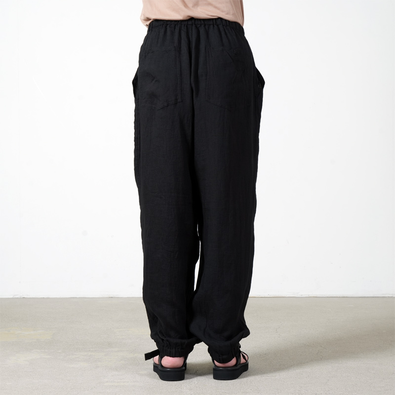 COMOLI (コモリ) リネンWクロス ドローストリングパンツ