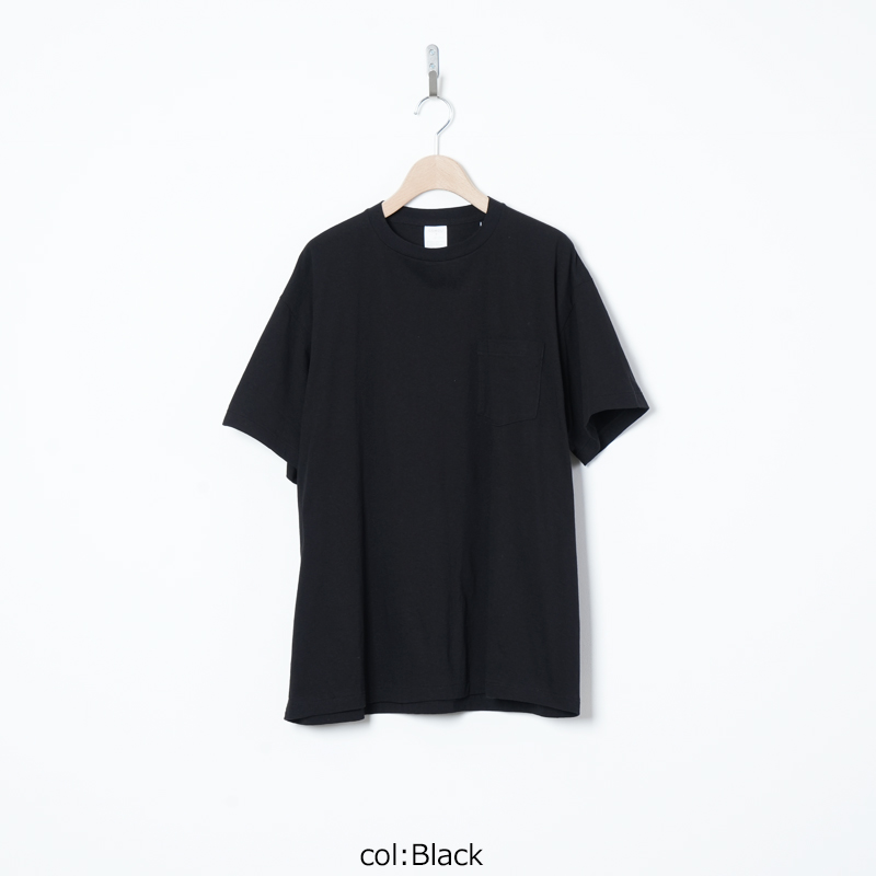美品　24ss COMOLI コモリ　サープラスTシャツ　フェードブラック　4 COMOLI (コモリ) サープラス Tシャツ