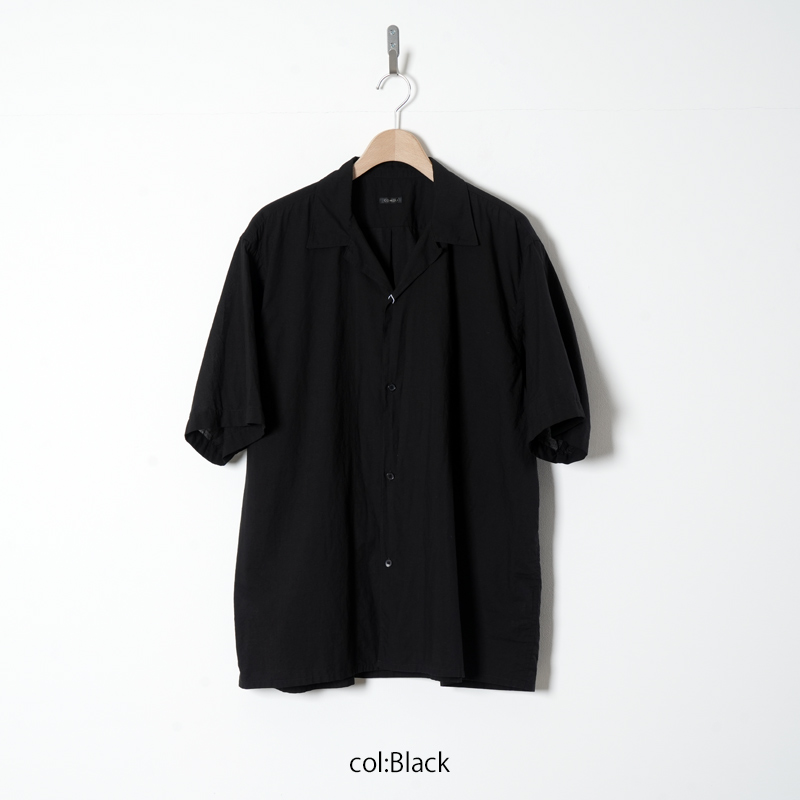24ss COMOLI コモリ KHADIコットン 半袖オープンカラーシャツ COMOLI (コモリ) KHADIコットン 半袖オープンカラーシャツ