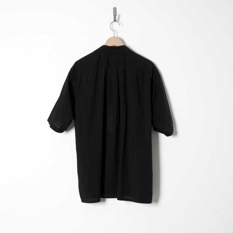 COMOLI (コモリ) KHADIコットン 半袖オープンカラーシャツ