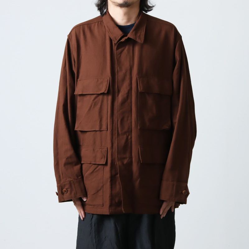 正規品! 23SS コモリ comoli BROWN JACKET B.D.U ミリタリージャケット