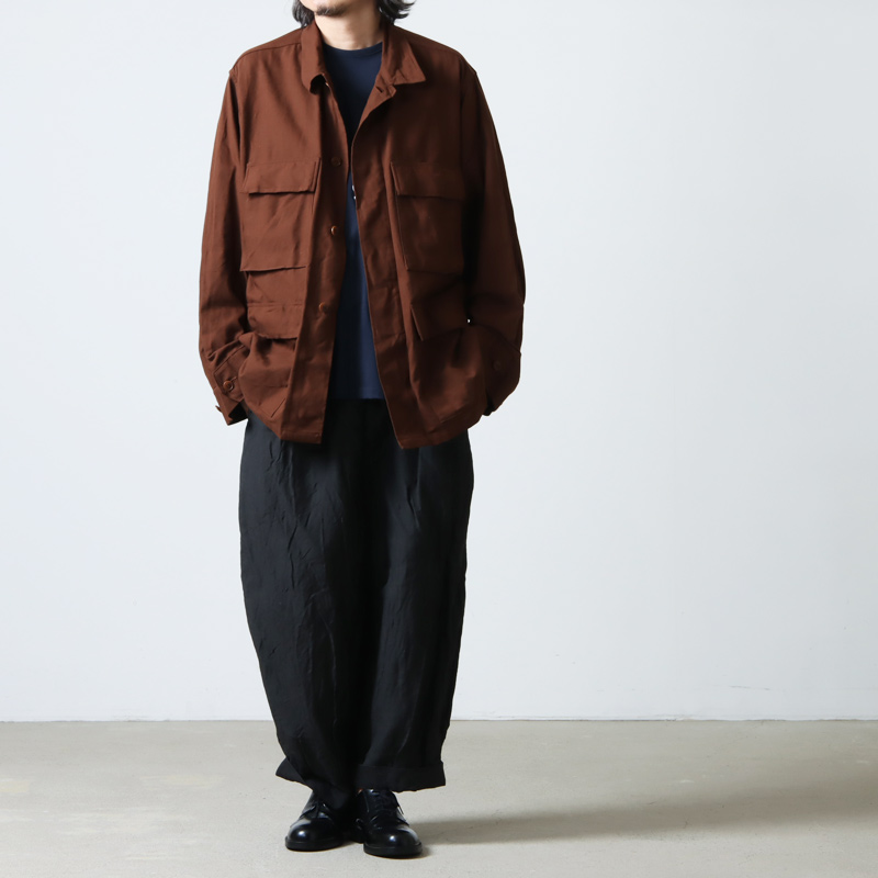 comoli コモリ 23SS BROWN B.D.U JACKET身幅約65cm - ミリタリージャケット