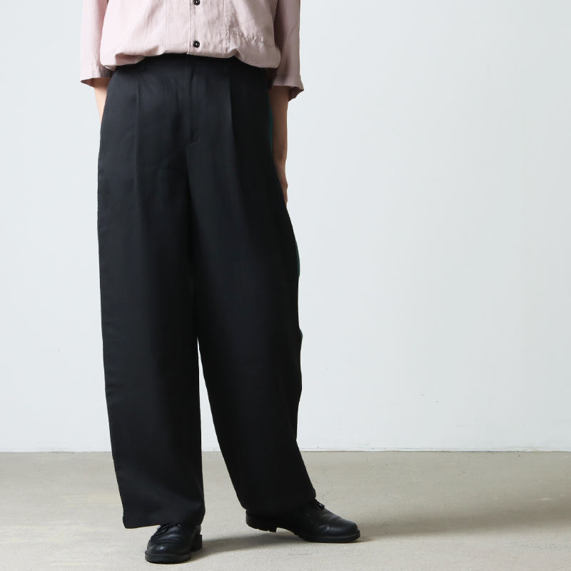 【COOHEM】KNIT SIDELINE LINEN MIX PANTS