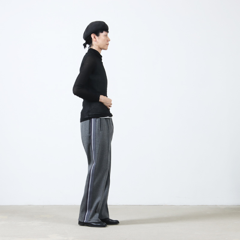 COOHEM(إ) KNIT SIDELINE HERRINGBONE TRACK PANTS WOMENS
