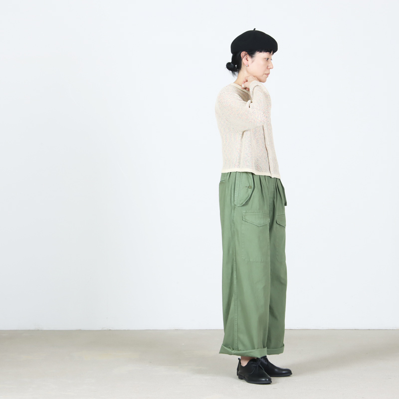 COOHEM(�����إ�) W FACE POMPON KNIT C/D