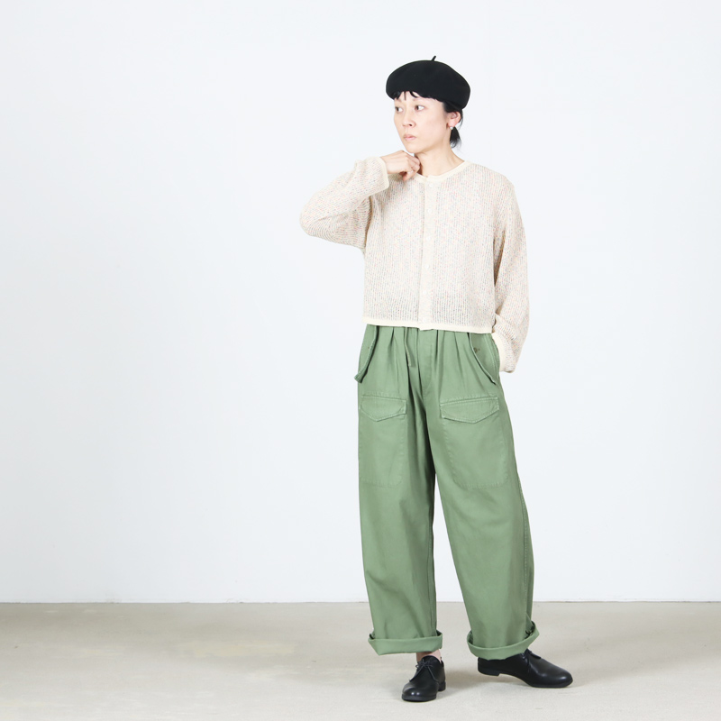 COOHEM(�����إ�) W FACE POMPON KNIT C/D