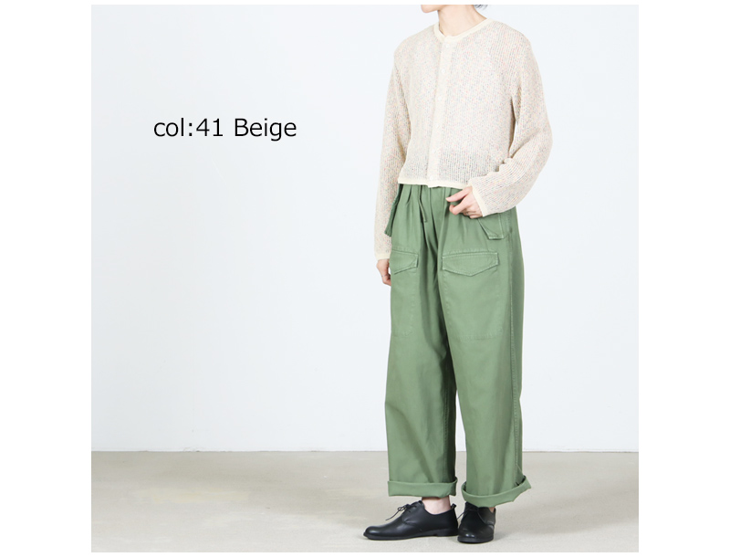 COOHEM(�����إ�) W FACE POMPON KNIT C/D