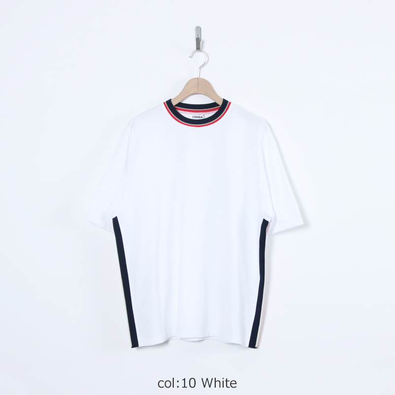 COOHEM(�����إ�) KNIT SIDELINE T-SHIRT