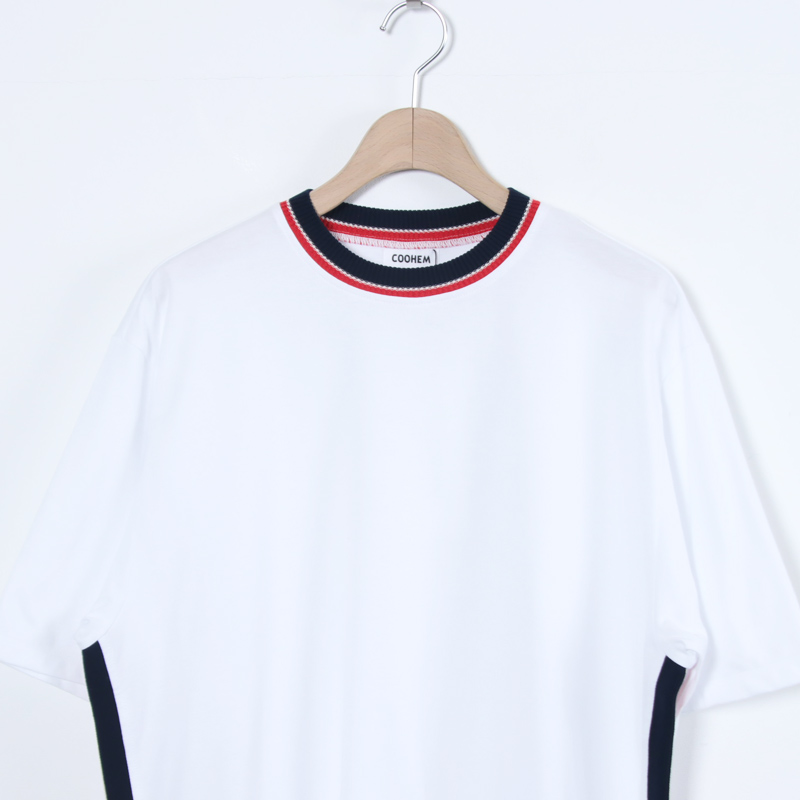 COOHEM(�����إ�) KNIT SIDELINE T-SHIRT