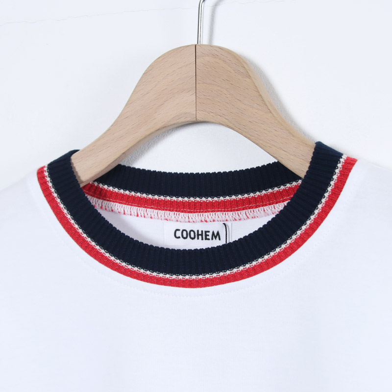 COOHEM(�����إ�) KNIT SIDELINE T-SHIRT
