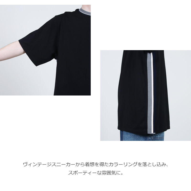 COOHEM(�����إ�) KNIT SIDELINE T-SHIRT