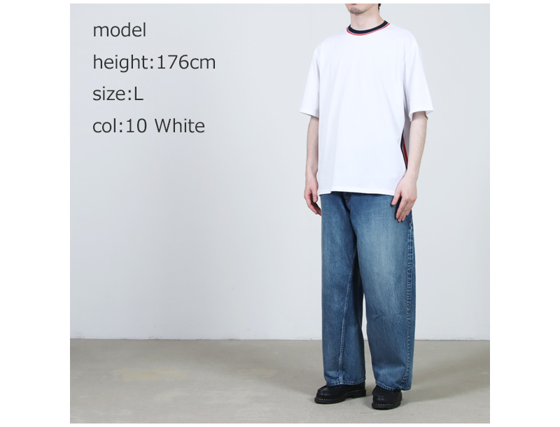 COOHEM(�����إ�) KNIT SIDELINE T-SHIRT