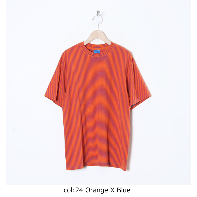 COOHEM(إ) Yonetomi NEW BASIC GARMENT DYED BORDER T-SHIRT