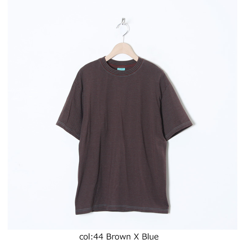 COOHEM(إ) Yonetomi NEW BASIC GARMENT DYED BORDER T-SHIRT