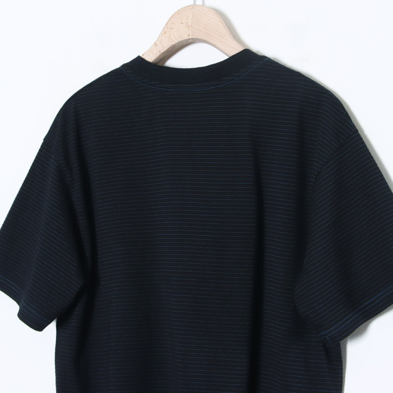 COOHEM(إ) Yonetomi NEW BASIC GARMENT DYED BORDER T-SHIRT