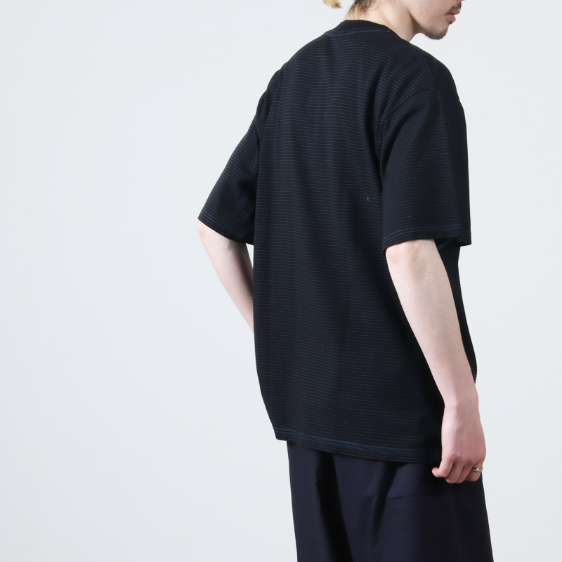 COOHEM(إ) Yonetomi NEW BASIC GARMENT DYED BORDER T-SHIRT