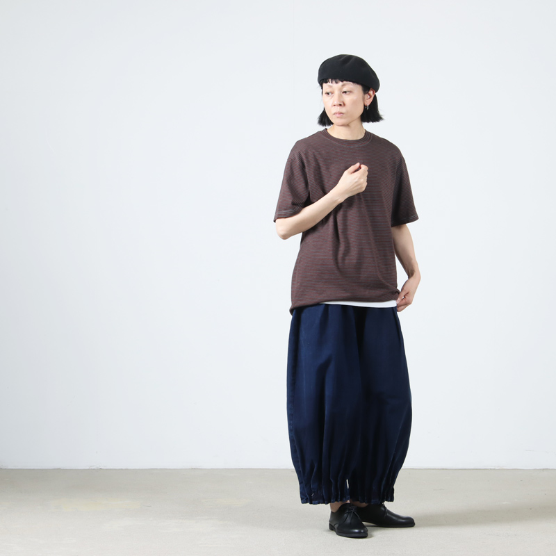 COOHEM(إ) Yonetomi NEW BASIC GARMENT DYED BORDER T-SHIRT