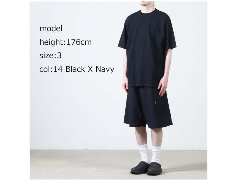 COOHEM(إ) Yonetomi NEW BASIC GARMENT DYED BORDER T-SHIRT