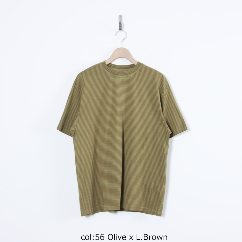 COOHEM(�����إ�) GARMENT DYED BORDER T-SHIRT ��Short Sleeve��