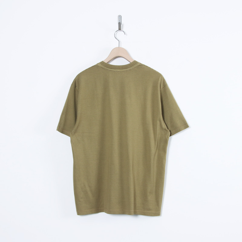COOHEM(�����إ�) GARMENT DYED BORDER T-SHIRT ��Short Sleeve��