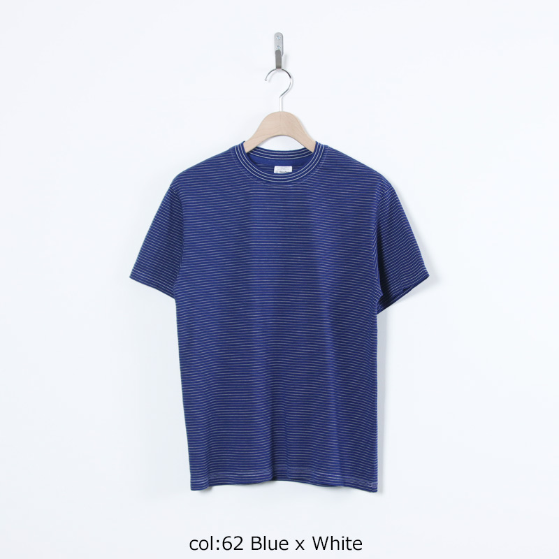 COOHEM(�����إ�) GARMENT DYED BORDER T-SHIRT ��Short Sleeve��
